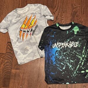2 unspeakable kids t shirts - medium